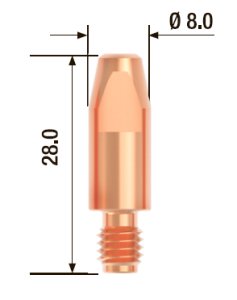 FUBAG Контактный наконечник M6х28 мм ECU D=1.0 мм (10 шт.) в Ярославле фото