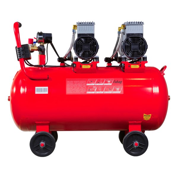 Компрессор воздушный безмасляный малошумный FUBAG OLS 500/100 CM2х2 + Набор пневмоинструмента (5 предметов) в ПОДАРОК в Ярославле фото