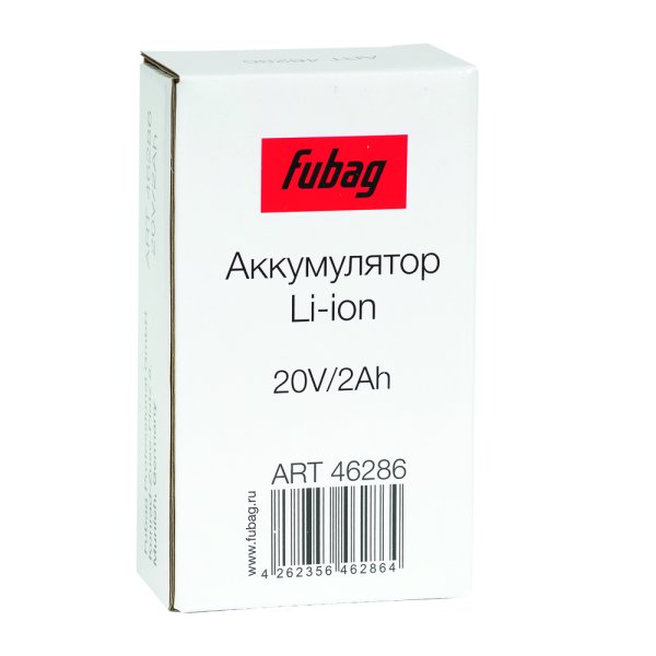 Аккумуляторная батарея FLI5S1P1202 Li-ion к бензиновым газонокосилкам FUBAG с электростартером и минирайдеру (20V/2Ah) в Ярославле фото