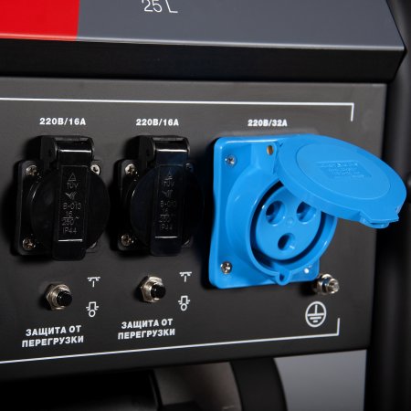 Бензиновый генератор с электростартером и коннектором автоматики FUBAG BS 7500 A ES в Ярославле фото