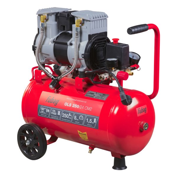 Компрессор воздушный безмасляный малошумный FUBAG OLS 250/24 CM2 + Пневмопистолет для накачки в ПОДАРОК Компрессор воздушный безмасляный малошумный FUBAG OLS 250/24 CM2 + Пневмопистолет для накачки в ПОДАРОК в Ярославле фото